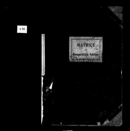 Matrice des propriétés bâties.
