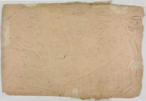 Barésia-sur-l'Ain, section A, Saint-Martin, feuille 1.géomètre : Rosset