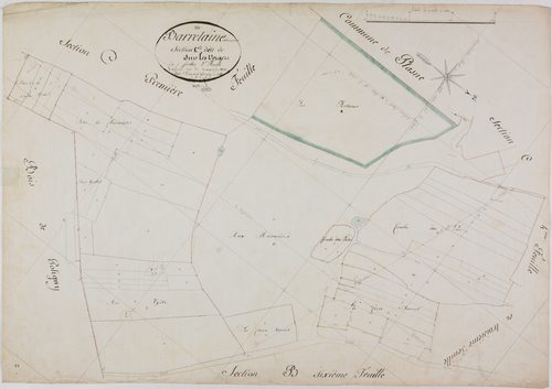 Barretaine, C, les Vergers, feuille 2.
