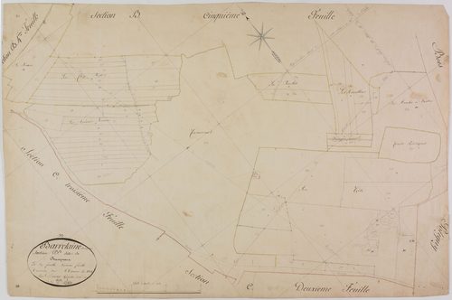 Barretaine, B, Champvaux, feuille 6.