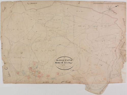 Barretaine, A, le VIllage, feuille 1.
