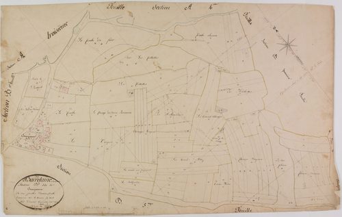 Barretaine, B, Champvaux, feuille 2.