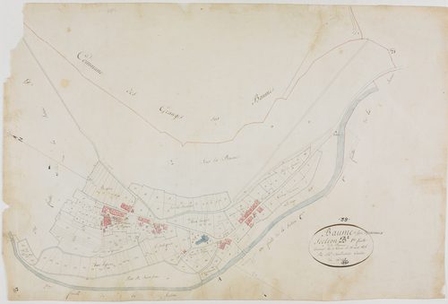 Baume-les-Messieurs, section B, la Peyrouse, feuille 1.géomètre : Sauldubois