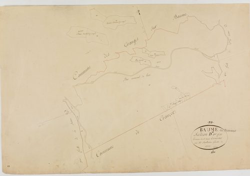 Baume-les-Messieurs, section D, la Fin d'An, feuille 4.géomètre : Sauldubois
