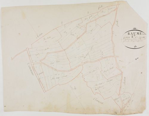 Baume-les-Messieurs, section E, Sermu, feuille 3.géomètre : Petite