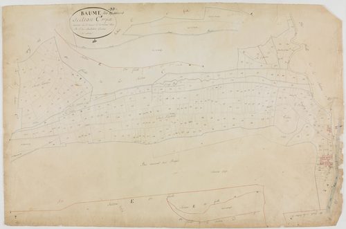 Baume-les-Messieurs, section C, la Fin, feuille 3.géomètre : Sauldubois