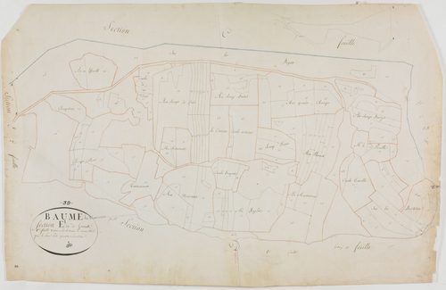 Baume-les-Messieurs, section E, Sermu, feuille 1.géomètre : Petite
