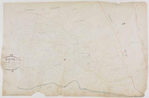 Baume-les-Messieurs, section A, le Flassand, feuille 1.géomètre : Sauldubois