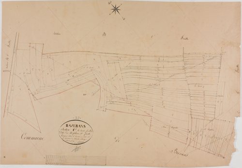 Baverans, section C, Néplérot, feuille 1.géomètre : Rosset aîné