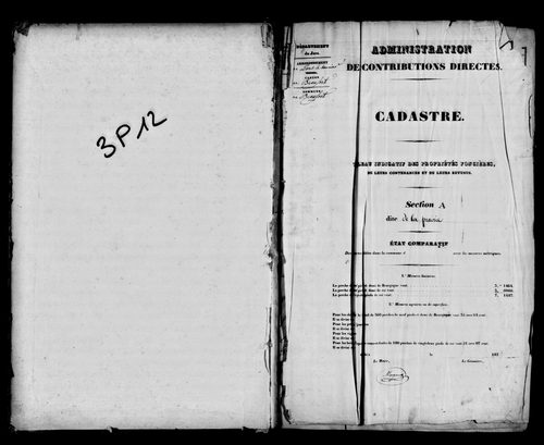Etat de sections.