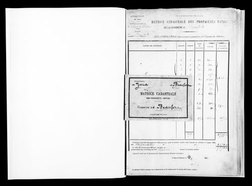 Matrice des propriétés bâties.