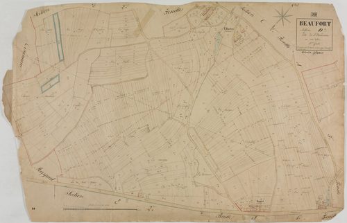 Beaufort, section D, l'Etandonne, feuilel 3.géomètre : Deniset