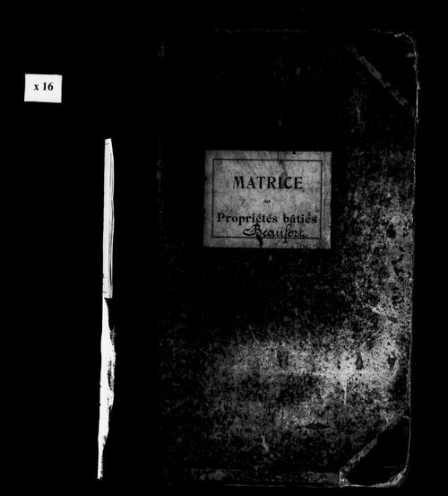 Matrice des propriétés bâties.