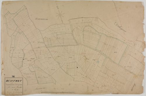 Beaufort, section C, la Condamine, feuille 1.géomètre : Cordier
