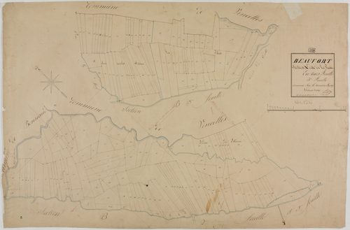 Beaufort, section A, la Prairie, feuille 3.géomètre : Cordier