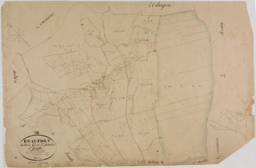 Beaufort, section G, les Rambeys, feuille 1.géomètre : Bénier Sre
