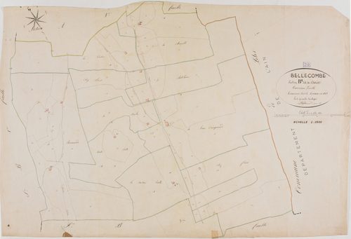 Bellecombe, section B, le Détroit, feuille 2.géomètre : Trésy