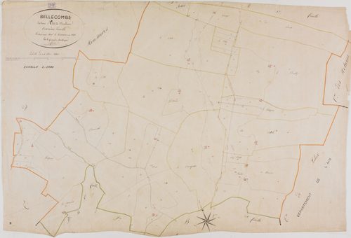 Bellecombe, section A, Bouleme, feuille 2.géomètre : Trésy