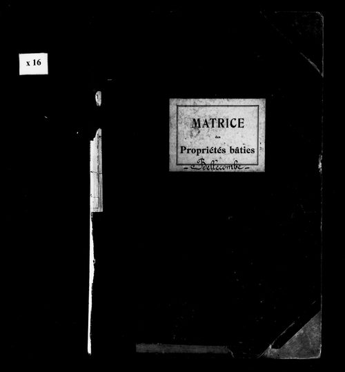 Matrice des propriétés bâties.