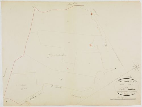 Bellefontaine, section A, le Nord, feuille 4.géomètre : Duchesne cadet