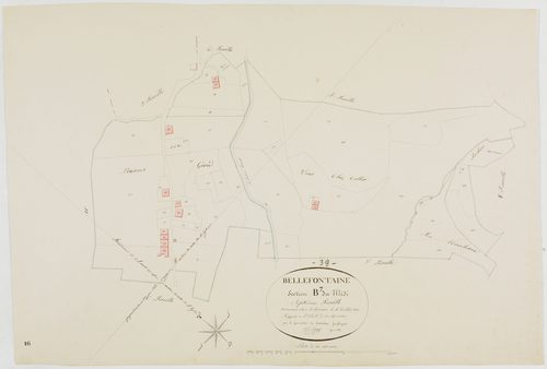 Bellefontaine, section B, le Midi, feuille 7.géomètre : Prost