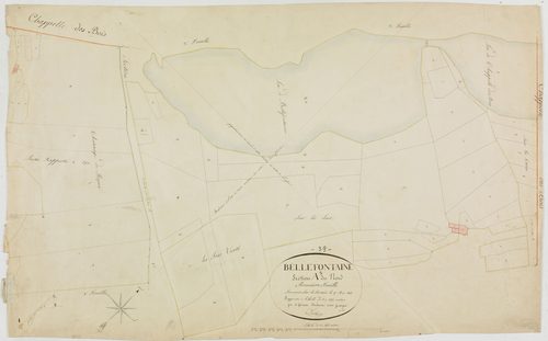 Bellefontaine, section A, le Nord, feuille 1.géomètre : Duchesne cadet