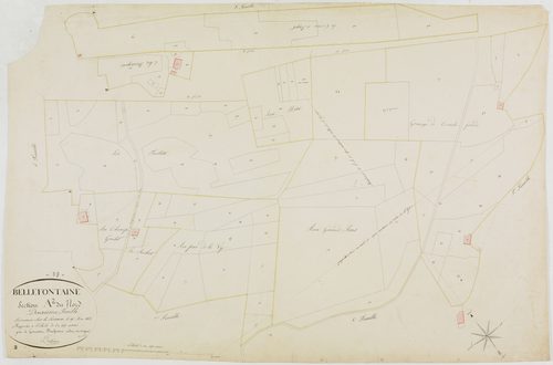 Bellefontaine, section A, le Nord, feuille 2.géomètre : Duchesne cadet
