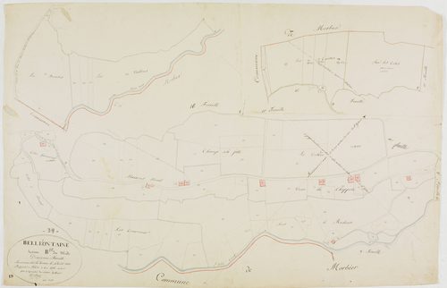 Bellefontaine, section B, le Midi, feuille 10.géomètre : Prost