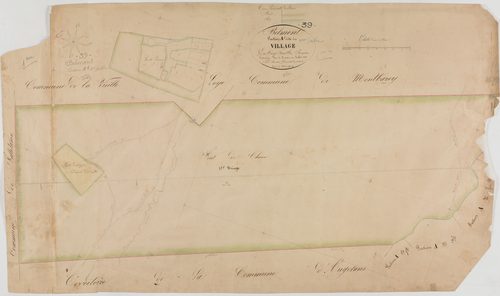 Belmont, section A, le VIllage, feuille 1.géomètre : Lamare