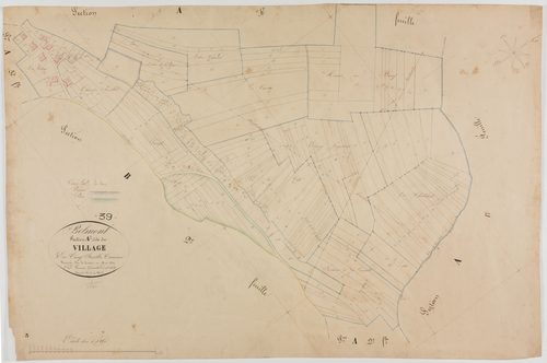 Belmont, section A, le Village, feuille 3.géomètre : Lamare