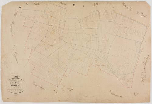 Belmont, section D, du Château, feuille 2.géomètre : Lamare