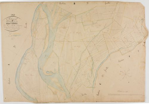 Belmont, section B, les Gravières, feuille 2.géomètre : Lamare