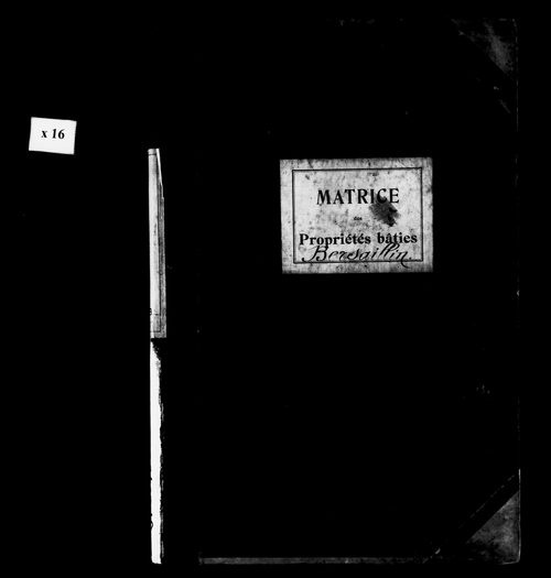 Matrice des propriétés bâties.