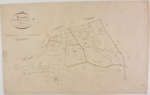 Bersaillin, section B, les Champs Bassons, feuille 1.
