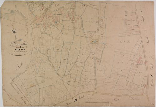 Bersaillin, section A, le Village, feuille 3.
