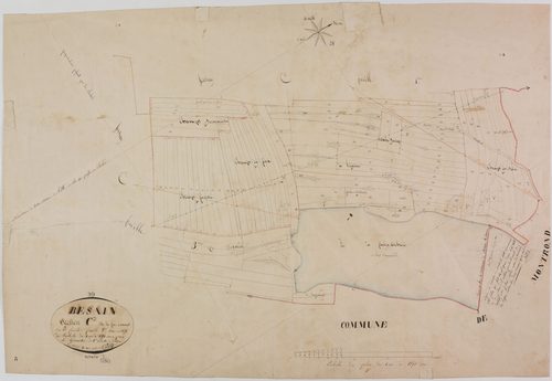 Besain, section C, la Fin d'Amont, feuille 2.