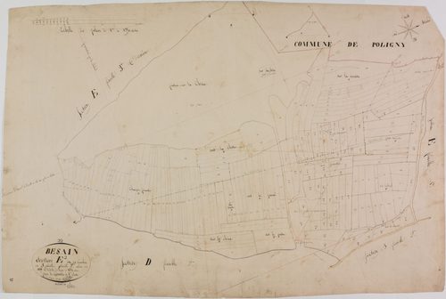 Besain, section E, les Combes, feuille 2.
