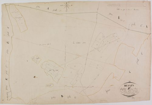 Besain, section B, le Village, feuille 2.