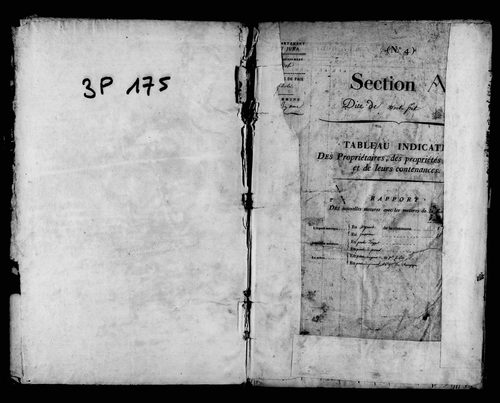 Etat de sections.