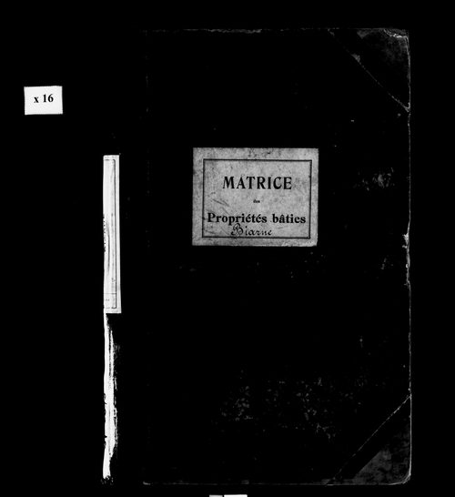 Matrice des propriétés bâties.
