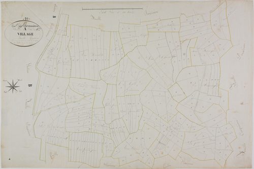 Bief-des-Maisons, section A, le Village, feuille 4.