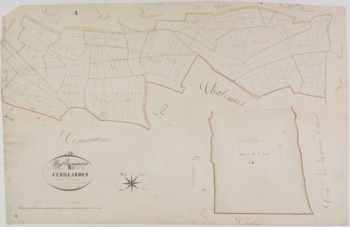 Bief-des-Maisons, section B, les Cueillardes, feuille 2.