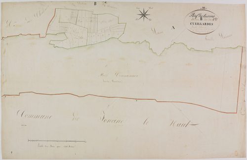 Bief-des-Maisons, section B, les Cueillardes, feuille 1.