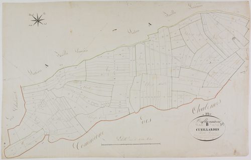 Bief-des-Maisons, section B, les Cueillardes, feuille 3.