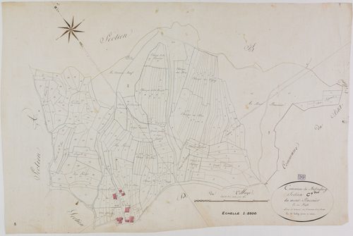 Bief-du-Fourg, section C, le Mont Poncenier, feuille unique.
