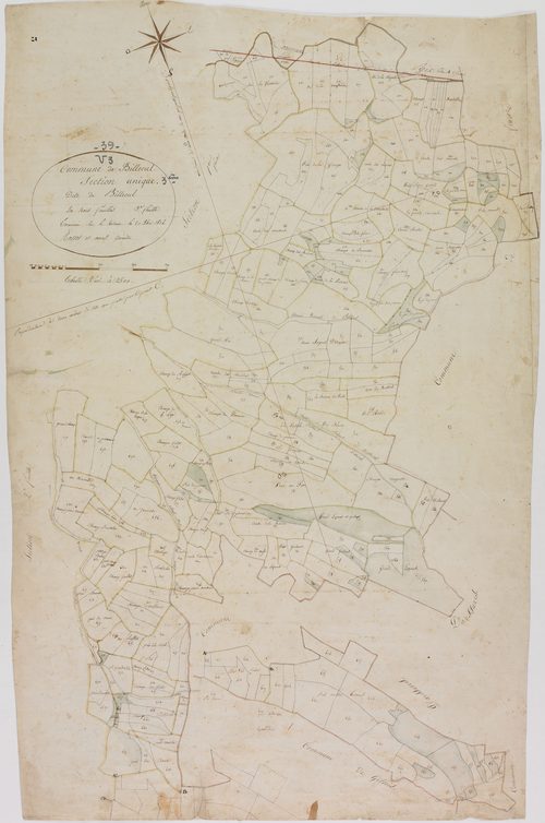 Billecul, section unique, feuille 3.