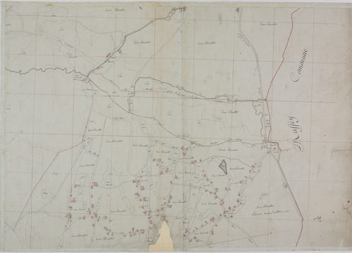 Bletterans, Larnaud et Villevieux, à l'encre, par Fabre. s.d. [1804-1807], Centre, 90 cm x 64 cm.