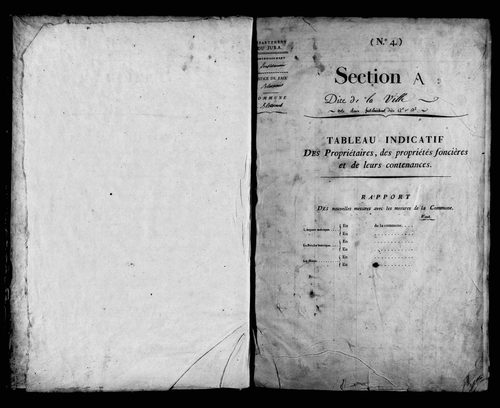 Etat de sections.