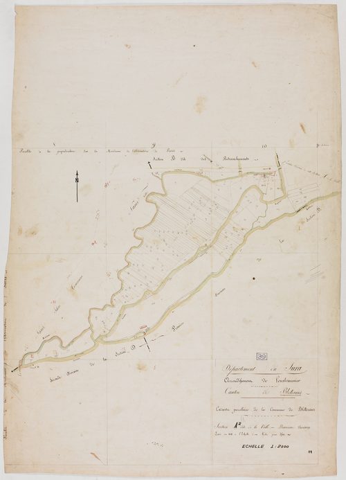 Bletterans, section A, la Ville, feuille 2.géomètre : [Rebour ?]