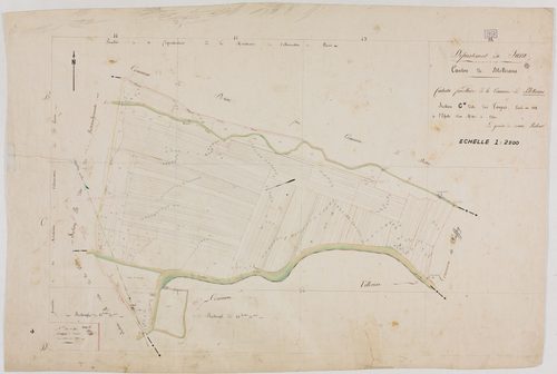 Bletterans, section C, les Toupes, feuille unique.géomètre : Rebour